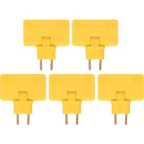 Kabelloser Steckdosenadapter, 180-Grad-Verlängerung, 1-zu-3-Adapter, 5 Stück (1/5)