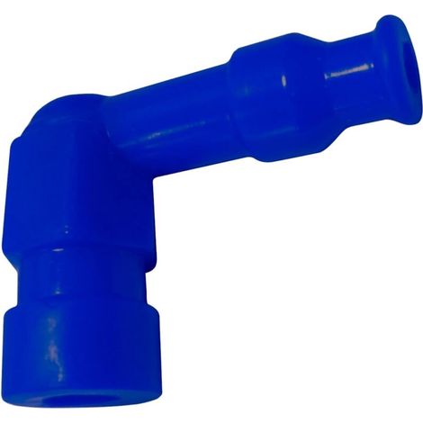 Antiparasite universel capuchon de bougie connecteur câble allumage fil bougie Moto Quad Scooter Tondeuse Tracteur Débroussailleuse Motoculteur Mobylette, bleu (1/5)