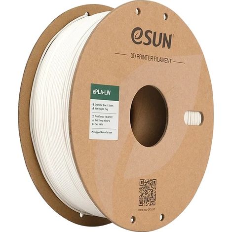 Filament d'imprimante 3D, matériau en mousse léger, compatible avec diverses imprimantes, 1.75MM Blanc (1/2)