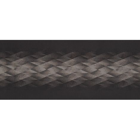Tappeto Passatoia Tessuto Jacquard Linea Emozioni Disegno Diamante Nero, misura57x230coloreNero (1/4)