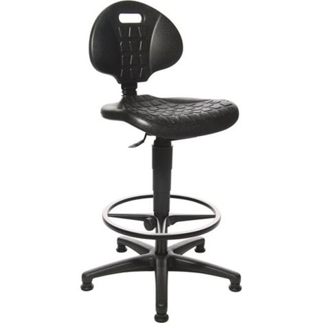 Topstar Arbeitsdrehstuhl Tec 20 Bodengleiter + Fußring - 72220 PU0T (1/2)