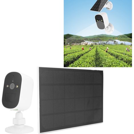 1080p-Überwachungskamera für den Außenbereich, hochauflösende WLAN-Kamera, Nachtsicht, Sicherheitsnetzwerk, solarbetriebene Überwachungskamera (1/5)