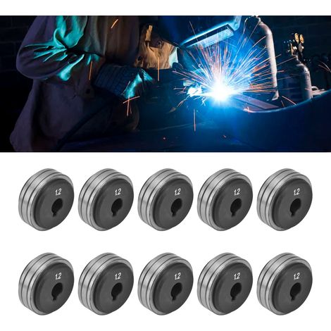 Galet d'alimentation de fil Panasonic, dévidoir de fil de soudage sous protection CO2, accessoire de soudage sous protection gazeuse, 1,0-1,2 mm, vendu par lots de 10. (1/5)