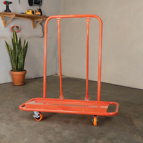 Chariot transporte-plaques en acier pour cloisons sèches en métal (1/5)