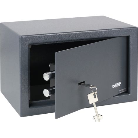 HMF Möbeltresor Doppelbartschloss, Safe, 31 x 20 x 20 cm, anthrazit, 49200-11 (1/5)