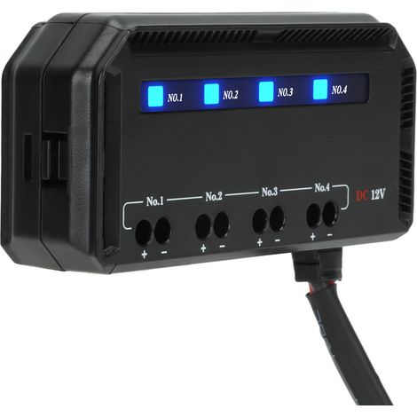 Boîtier de fusibles et relais 4 voies 12V 20A câblage rapide avec voyant LED pour moto voiture camion camping-car VE (1/5)