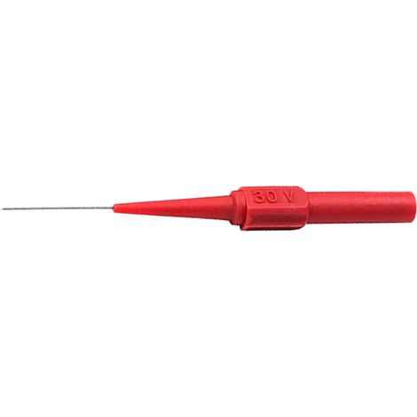 Sonde de test multimètre 0,7mm résistante haute température, pointe de détection précise pour perçage de fil, réparation auto, rouge (1/5)