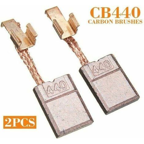 Balais de charbon pour moteur Makita CB-440 - Compatibles avec 18 DHP456, DDF456, BDF452, DTD14 (1/4)