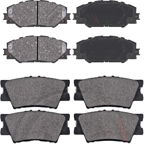 KIT PASTIGLIE FRENO ANTERIORI E POSTERIORI compatibile con TOYOTA YARIS (P9) / PASTIGLIE FRENANTI AUTO OEM P 83 086  P 83 141  P 83 085,P 83 083  P 83 087 / SOSTITUZIONE DIRETTA / BASSA POLVERE / SILE