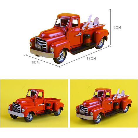 Vintage-Pickup-Truck – Rustikale, klassische Metalldekoration für Büro und Zuhause (1/5)