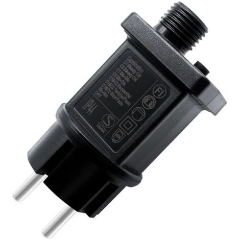 NALOOKAMIC Pilote LED 24 V 3.6W, Alimentation Classe 2 IP44 Transformateur Basse Tension Adaptateur de Remplacement GS Avec Fonction Mémoire Étanche pour Lumières de Noël, Guirlandes Lumineuses