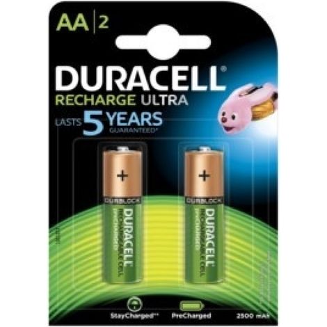 Pila recargable lr06 aa 1,2v 850mah duracell 2 pz