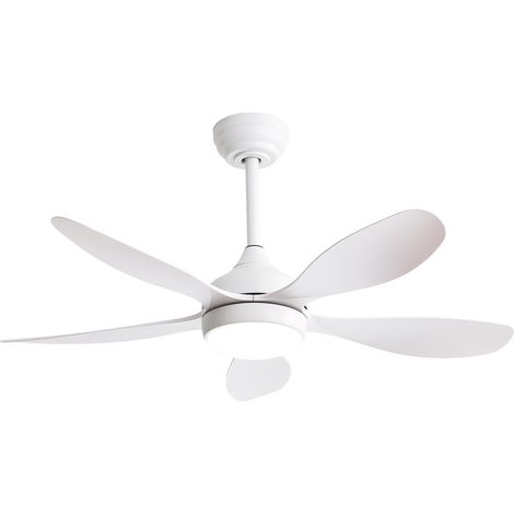 Ventilateur de plafond de 107 cm (42 pouces) avec éclairage, télécommande, 6 vitesses et moteur CC réversible