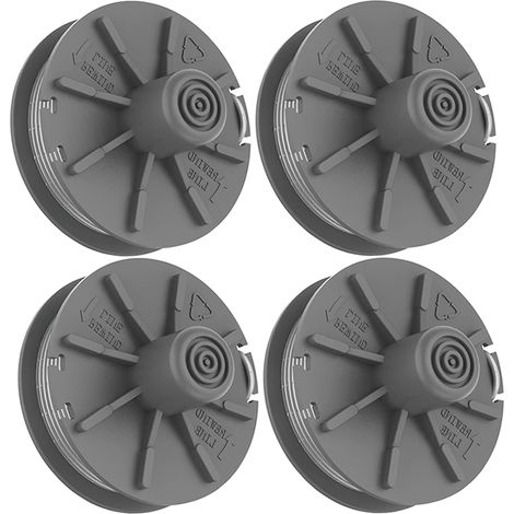Trimmerfadenspule, 4-teilig, Spule für Turbo-Fadentrimmer 5307-20, 6 m Kabel, Ersatz-Rasentrimmerspule für Gardena
