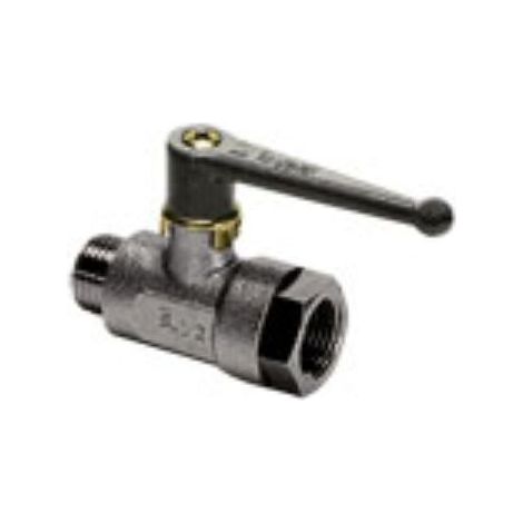 Robinet à boisseau sphérique manuel, 8.8mm en Laiton nickelé Vanne d'appareil ( Prix pour Paquet de 5 )