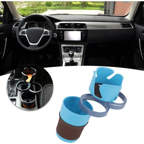 Porte-gobelet multifonction pour voiture, accessoire intérieur bleu (1/4)