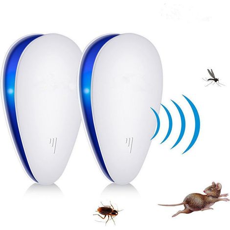 Répulsif à ultrasons pour moustiques, répulsif à ultrasons puissant pour souris, répulsif à souris d'intérieur pour rongeurs, moustiques, fourmis (1/3)
