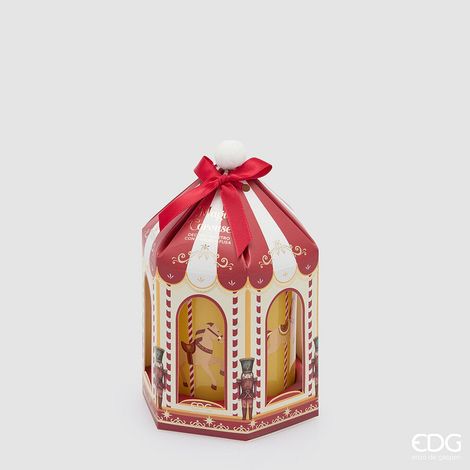 EDG Enzo De Gasperi Candela Natalizia Giostra Carosello Profumata Honeyed Apple Cider – Decorazione di Natale (1/2)