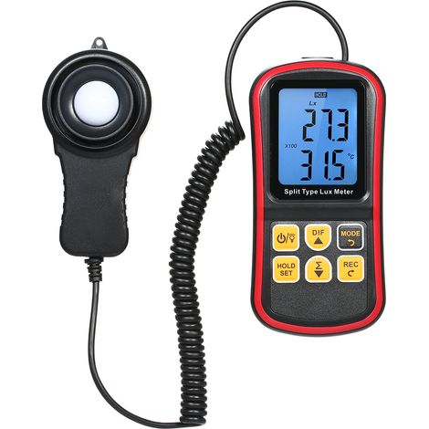 "Luxmètre Digital Bluetooth à Capteur Séparé – 0-200000 Lux – Compatible APP Android (2000 Mesures) pour Maison/Usine/Laboratoire"