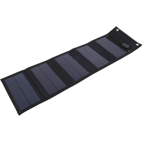 Panneau Solaire 20W Portables Panneaux Solaires Pliable Chargeur de Panneau Solaire avec Port USB pour Smartphones Tablette, IP65 Étanche Chargeur Solaire pour Camping Randonnée (1/5)