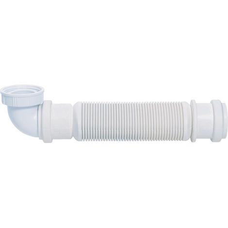 Siphon d'évier Senzo gain de place Ø40 mm, Wirquin 30723637, blanc (1/4)