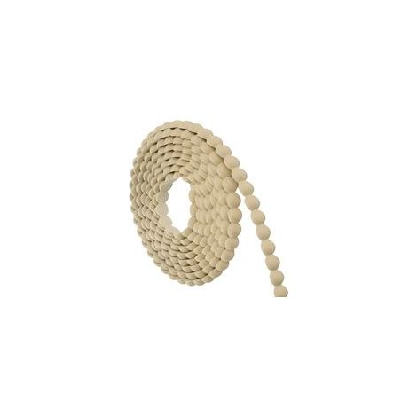- Bordure décorative, 1 pièce, moulure flexible 3D non finie à peindre en forme de perle, pour mur, placard, étagère, fenêtre, porte, décoration intérieure