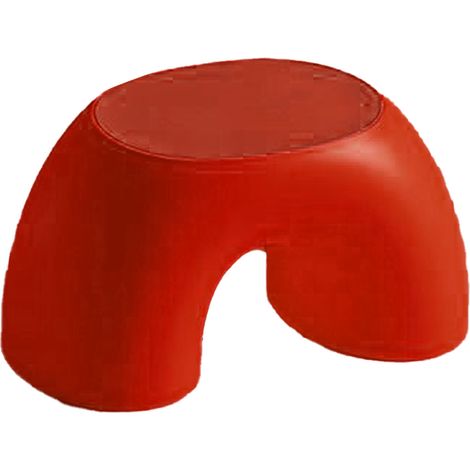 Tabouret enfant en plastique antidérapant, marchepied multifonctionnel rouge pour salle de bain (1/5)