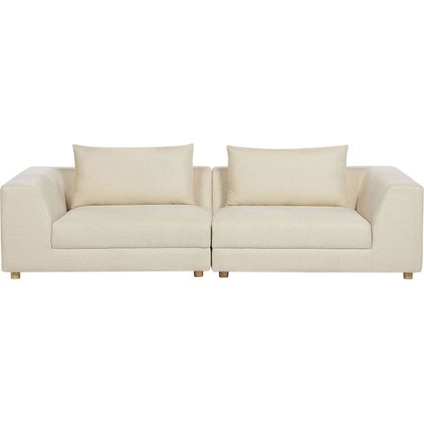 Sofa 3-Sitzer LERMON Stoff Beige