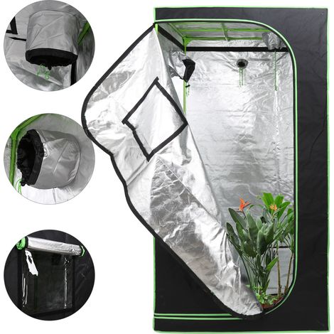 Randaco Growbox 100x100x200cm Professionelles Growzelt, ideal für Tomaten Salat Kräuter (1/5)