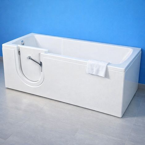 Vasca Con Sportello e Seduta Modello 17 Misura 170x70 cm Versione Destra - FRASCIO