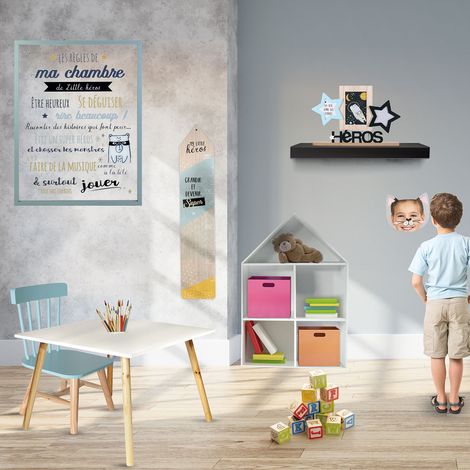 Cadre - HOME DECO KIDS - Les Règles de la Chambre Garçon - Décoratif (1/5)