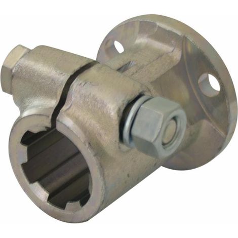 Mozzo scanalato Ø 68mm con profilo interno 1"3/8 con flangia e lunghezza 80mm (1/2)