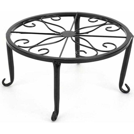Modern, simple freestanding flower stand for balcony, living room or indoor use mobile iron shelf, pot holder (1/4)
