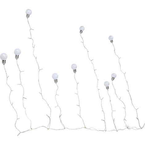 Guirlande lumineuse de 60 ampoules LED G50 étanches pour décoration extérieure, idéale pour les mariages, festivals et jardins (prise 220-240 V). (1/5)