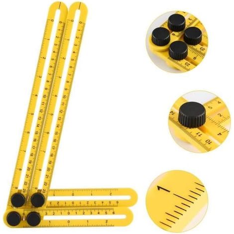 Règle multi-angles Mesure toutes les formes d'angles (1/4)