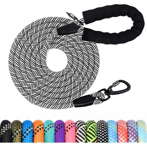 Dog Lead, 1.2M/1.5M/2M/3M/5M/10M/15M/20M/30M Dog Training Leash, Long Leash with Padded Handle for Small, Medium and Large Dogs (1/5)