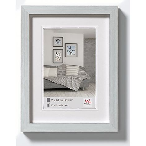Walther Construction Cornice Portafoto 21x297cm in Plastica Argento DIN A4 (1/4)