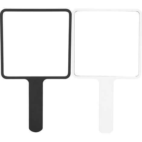 2pcs Miroir de Maquillage Portable Compact, Miroir de Vanité Carré pour Beauté et Cosmétiques (1/5)