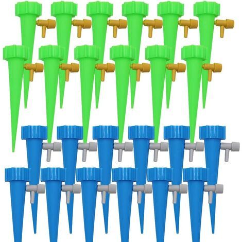Kit complet de 24 pièces pour système d'irrigation goutte à goutte automatique, idéal pour le jardinage intérieur et extérieur. (1/4)