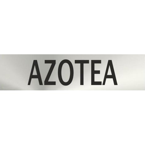 Señal informativa Azotea, de acero inoxidable 0'8mm 50 x 200 mm SEKURECO (1/2)