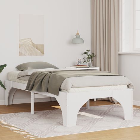 Cadre de lit Blanc 80 x 200 cm Pin massif vidaXL (1/5)