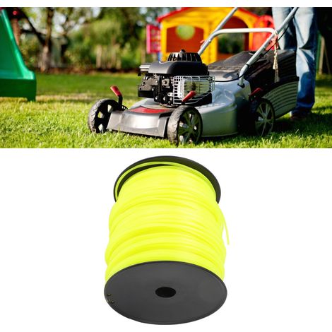 Convient aux tondeuses à gazon Husqvarna, Ryobi, Stihl et autres avec fil de coupe carré de 3,0 mm, jaune, 270 mètres. (1/5)