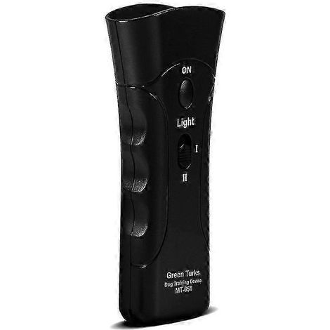 Dispositif anti-aboiements à ultrasons portatif Petgentle avec indicateur LED, outil de dressage sûr pour une utilisation intérieure et extérieure, portée de 15 mètres (50 pieds). (1/4)