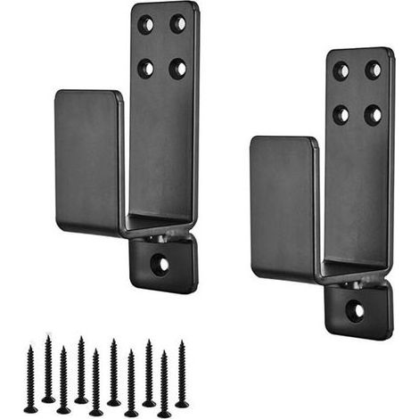 Lntyq – Support de porte en acier – Loquet de sécurité pour portes en bois – Installation rapide – Revêtement anti-rouille – Barrière contre intrusions (1/5)