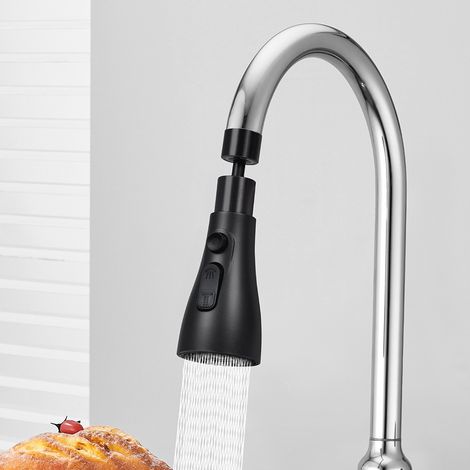 Embout douchette pour robinet et mitigeur de cuisine Power Jet Stream Eco - 3 modes de jets, économie d'eau - B.Living (1/5)