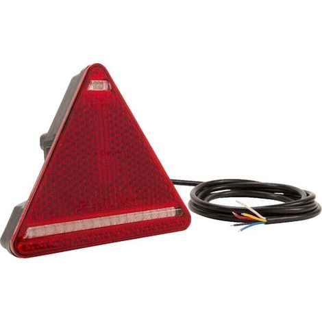 Fanale posteriore multifunzione LED sx triangular 12/24V 163x144x38,8 mm UNIVERSALE LA40027 (1/5)