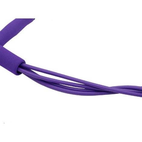 Bande de résistance pour pédales, corde de tension multifonctionnelle pour abdominaux, équipement d'entraînement pour la maison et les voyages, violet (1/5)