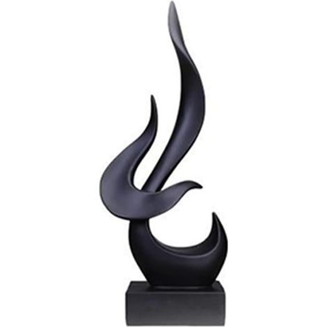 Statue,Noir Simple Abstraction Art Décoration Cave à vin Décoration Intérieur Salon Table Basse Meuble TV Office Bureau Design (1/5)