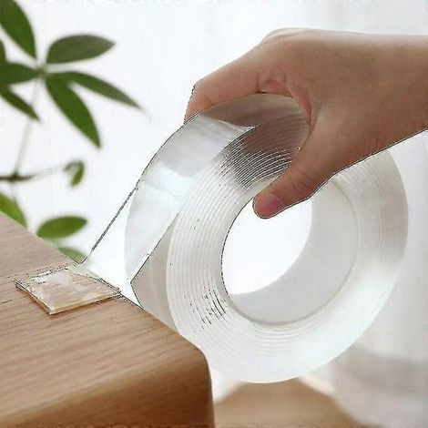Reusable Waterproof Nano Magic Tape Double Sided Tape - Transparent (1pcs) (1/5)