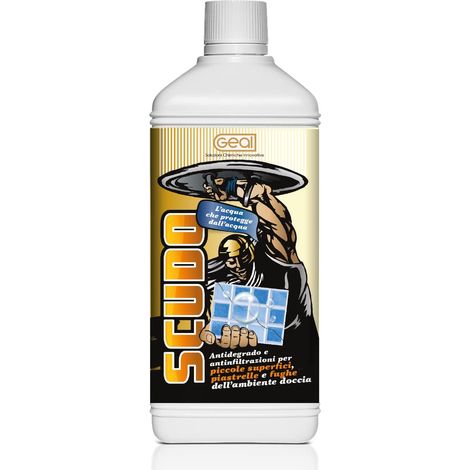GEAL SCUDO. Idrorepellente Anti Infiltrazioni Base Acqua. Elimina Infiltrazioni per Terrazze, Pavimenti e Rivestimenti. 250 ML (1/4)
